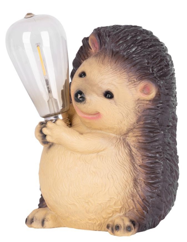 Dekorácia Strend Pro Garden, ježko, 17,50x18x23 cm, polyresin, solar