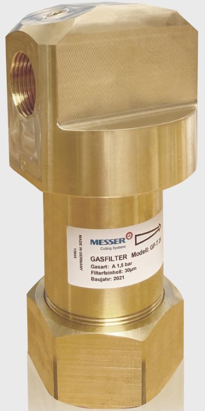 Filter Messer GF-T Acetylen, G1"RH, vysokoprietokovy 250m3/hod