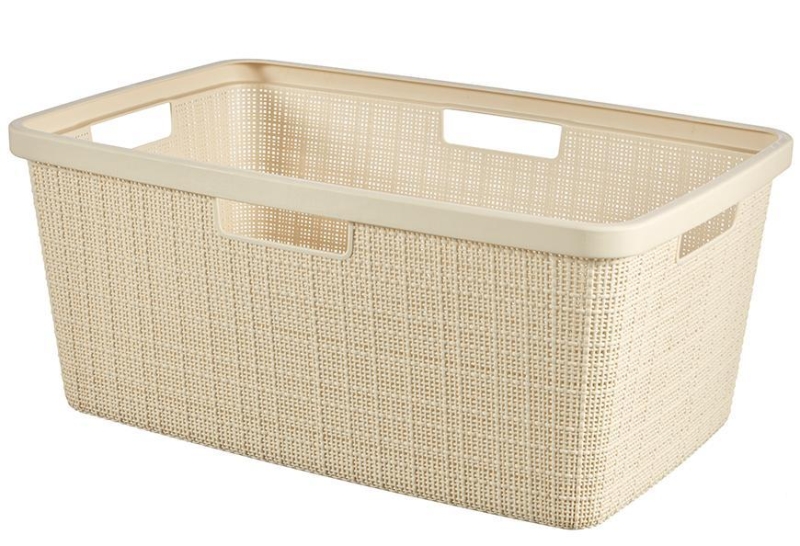 Kôš Curver® JUTE, 46L, béžový, 39x59x26 cm, na bielizeň, prádlo