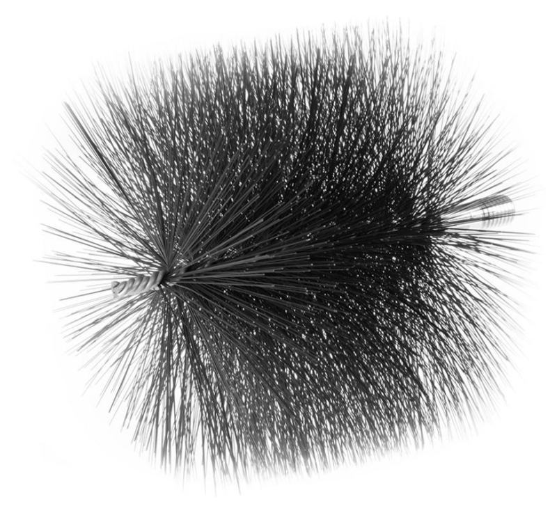 Kefa Strend Pro, ComRourPR 150 mm, M12, drôtená komínová okrúhla, kefa na komín, kefa na čistenie komína