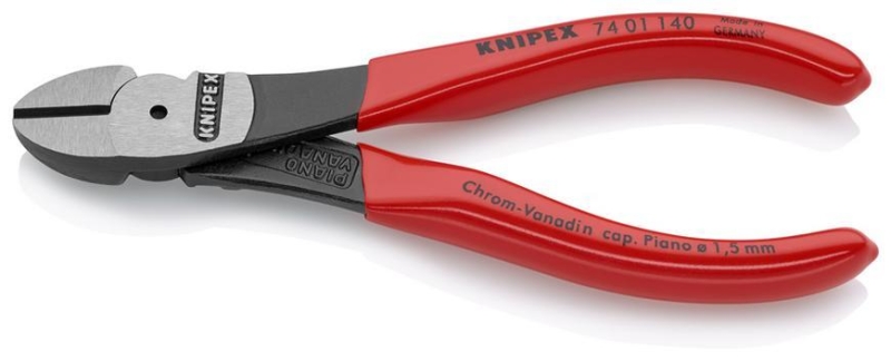 Klieste KNIPEX 74 01 140, 140 mm, stipacie, bocne, silove