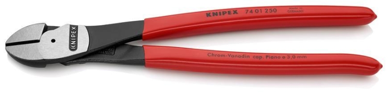 Klieste KNIPEX 74 01 250, 250 mm, stipacie, bocne, silove
