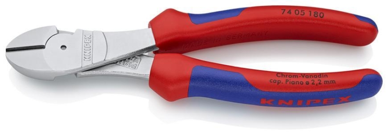 Klieste KNIPEX 74 05 180, 180mm, stipacie, bocne, silove, CrV