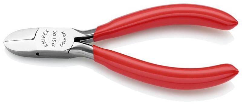 Klieste KNIPEX 77 21 130, 130 mm, stipacie, bocne, pre elektroniku, prievl. klb
