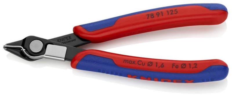 Klieste KNIPEX 78 91 125, 125 mm, stipacie, bocne, jemna mechanika