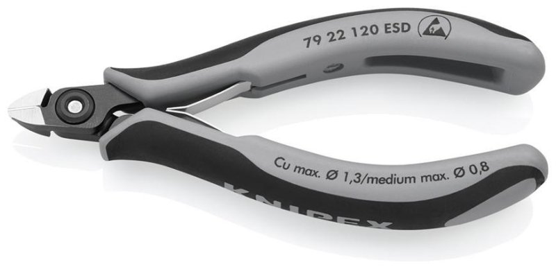 Klieste KNIPEX 79 22 120 ESD, 120 mm, stipacie, bocne, precizne, elektronika