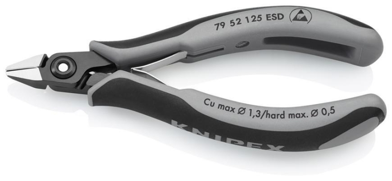 Klieste KNIPEX 79 52 125 ESD, 125 mm, stipacie, bocne, precizne, elektronika