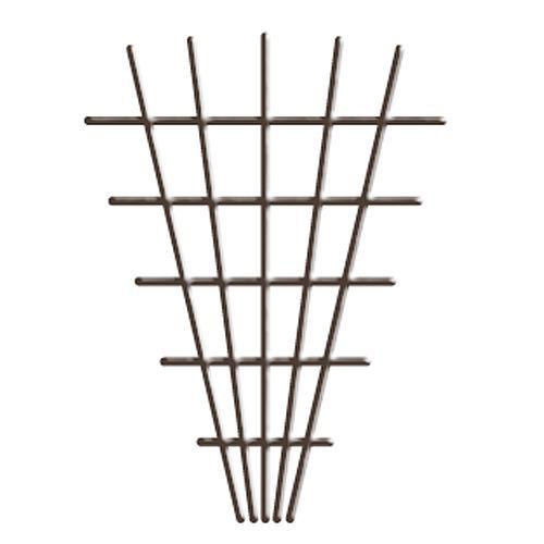 Mriežka Garden MEV5 145x5x75 cm, 4/4,7 mm, oporná na kvety, hnedá, záhradnícka