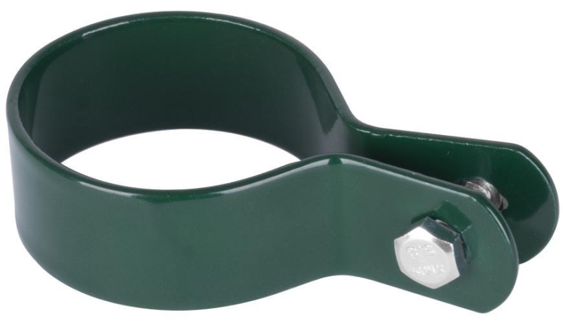 Objímka Strend Pro METALTEC, 38 mm, zelená, RAL6005, na okrúhly stĺpik, bal. 5ks