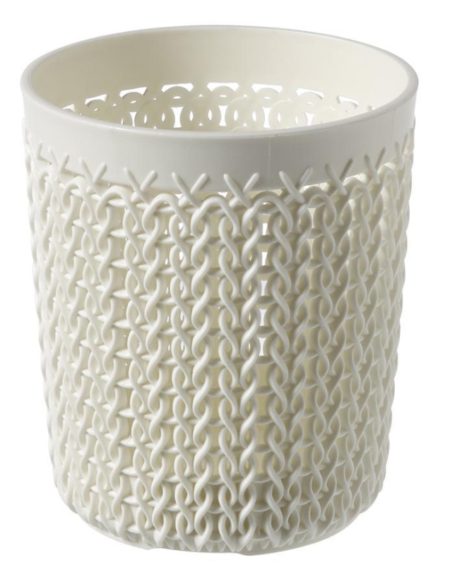 Organizér Curver® KNIT 0,6L, krémový, 11x10x10 cm, nádobka do kúpelne