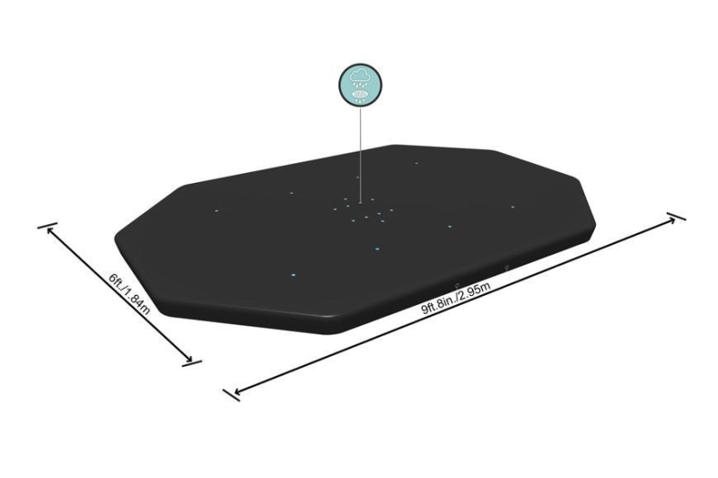 Plachta Bestway® FlowClear™, 58424, bazénová, 3,00x2,00x0,84 m