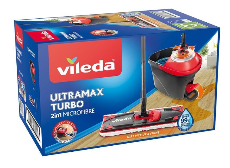 Súprava upratovacia Vileda Ultramax TURBO Microfibre 2v1 mop+vedro