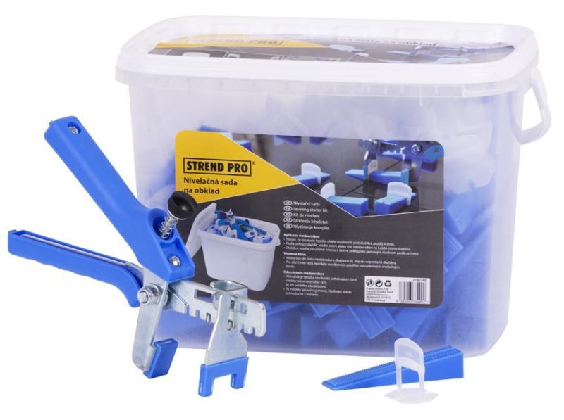 Sada nivelačná Strend Pro LS511 StarterKIT, 100x 1.0 mm medzerník + 100x klinok + kliešte