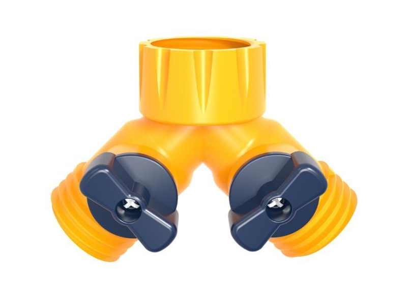 Spojka Strend Pro Garden, rozbočovač Y, 2way, záhradná, s ventilmi