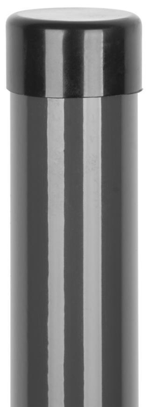Stĺpik Strend Pro METALTEC, 48/2000/1,50 mm, antracit, okrúhly, čiapočka, Zn+PVC, RAL7016
