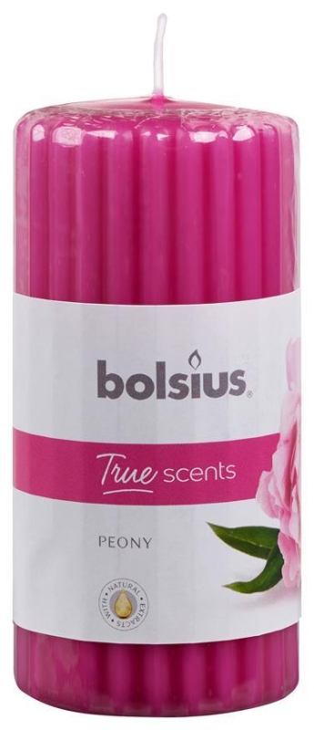 Sviecka bolsius Pillar True Scents 120/60 mm, pivónia