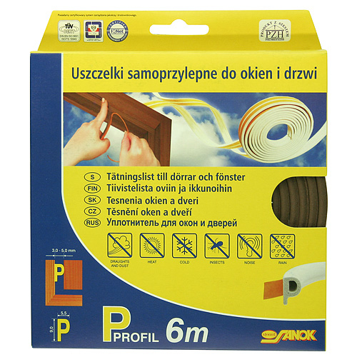 Tesnenie Stomil SD-1AX/6-0, D, 9x7.4 mm, 6 m, hnedé