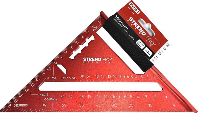 Uholník Strend Pro Premium, trojuholník, 180 mm, ALU, 193 g