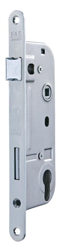 Zámok FAB 5131N 1/2, P/Ľ, 90/45/63, vložkový, zadlabací