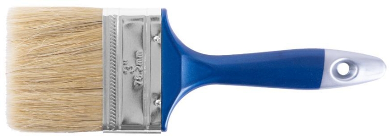 Štetec Strend Pro JB005, 3.0", plochý natural, s PVC rúčkou