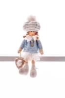 Dekor__cia_MagicHome_Vianoce__Deti__modr____22_cm